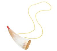 Veemoon Cuerno de Buey Natural 14 Cm, Juguete Trompeta para Animar Juegos Deportivos, Bocina de Animación Resistente y Ligera, Accesorio Adecuado para Fiestas y Actividades
