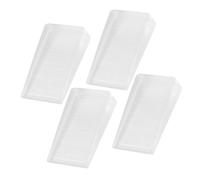 Veemoon Cuñas para Muebles Transparentes de PVC Niveladoras, Protección Antideslizante para Patas de Mesa y Silla, Calzas para Electrodomésticos y Baño, Juego de 4 Unidades