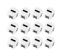 Veemoon Dados Educativos Acrílicos 12 Unidades Símbolos Matemáticos para Accesorio Didáctico para Enseñanza de Resta, Multiplicación y División en Aula y Casa