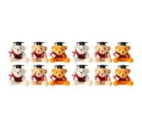 Veemoon De De Graduación 6 Piezas - Mini Peluche con Gorra Y Diploma para Clase 2023 - Ideal para Graduaciones Accesorio Divertido Y Memorables Recuerdos De