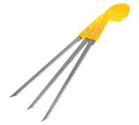 Veemoon de Mano Mini 3 Piezas para Cortar Madera Herramienta Japonesa de Tiro Mango Plástico Amarillo Compacta y Portátil para Jardinería Poda de Árboles y Manualidades