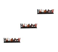 Veemoon Decoración De Mesa De Halloween - Letrero De Madera Hollow-out con Feliz Centro De Mesa Festivo para Fiestas y Celebraciones Adorno De Interior para