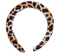 Veemoon Diadema Ancha Leopardo para Mujer y Chicas Banda Elástica para Pelo Rizado Accesorio Cómodo y Versátil para Diario y Actividades al Aire