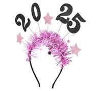 Veemoon Diadema Cabello 2025 Estrellas y Números, 1 Unidad, Talla Única, Accesorio Festivo Para Mujer y Adulto, Adecuado Para Fiestas De Año y Navidad