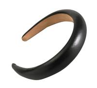 Veemoon Diadema Cabello De Esponja Negra Estrecha, 1 Unidad, Tamaño Fino, Para Mujeres y Niñas, Uso Diario y Aplicación De Mascarillas