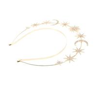 Veemoon Diadema con Aureola de Nuestra Señora Tocado de Diosa Elegante Diadema de Estrella y Luna Accesorio Cabello para Novias para Fiestas de Boda y Eventos Formales