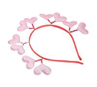 Veemoon Diadema Con Forma De Corazón Día De San Valentín Aros De Fiesta Para Mujer Accesorios Cabello Para Bodas Corazones Decorativos Para Fiestas y Celebraciones