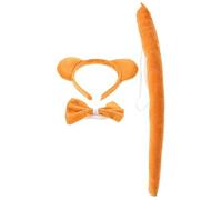 Veemoon Diadema con Orejas de Oso Corbatín y Accesorios para Cosplay Animal Disfraz para Halloween Fiestas Temáticas y Role Play para Adultos