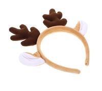 Veemoon Diadema de Asta de Reno Tocado Navideño para Fiesta Accesorio de Decoración Cabello Diademas Bonitas de Navidad para Fotos y Regalos Festivos