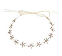 Veemoon Diadema De Boda Con Estrella De Mar y Rhinestones Dorada Ligera y Duradera Para Novias y Fiestas