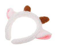 Veemoon Diadema de Cordero de Peluche para Mujeres y Niñas con Orejas Suaves y Cuernos Pequeños para Fiestas de Cumpleaños Spa y Disfraces de Cosplay