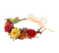 Veemoon Diadema de Flores de Simulada con Rosas de Otoño Tocado Ligero para Boda y Fiesta Accesorios Elegantes para Novia y Despedida de Soltera