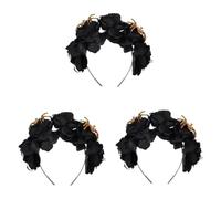 Veemoon Diadema De Flores Góticas Para Halloween - Accesorios De Cabello Mexicanos Con Diseño De - Ideal Para Fiestas De Disfraces y Cosplay
