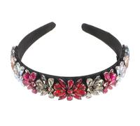 Veemoon Diadema de Gemas Imitación Exquisita Cabello Tocado Accesorios Mujer Banda Cabello Brillantes Diadema de Moda para Fiesta Noche