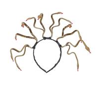 Veemoon Diadema de Halloween Aros Delicados Cabello Broche de Serpiente para Cosplay Decoración de Fiesta de Serpientes Accesorio de Disfraz para Fiesta