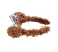 Veemoon Diadema De Oso De Peluche Suave Para Mujer Adorable y Peluda Para Lavarse La Cara y Cuidar La Disfraz De Animal De Dibujos Animados Tocado De Peluche Diadema De Spa Divertida