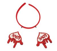 Veemoon Diadema De San Valentín Forma De Corazón Diadema De Corazon Para Fiesta Accesorios Para Mujer Disfraz De Cupido