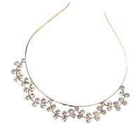 Veemoon Diadema Fina con Brillo de Strass para Mujer y Niña Accesorio Elegante para Fiestas y Uso Diario Cómoda para Varios Peinados