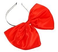 Veemoon Diadema Lazo Extragrande de Color Rojo Accesorio Navideño Cabello Decoración para Mujer y Niña Fiesta de Navidad