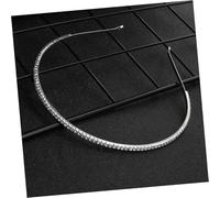 Veemoon Diadema para Mujer de Aleación Plateada Cristales Brillantes 2 Unidades Accesorio de Cabello para Bodas Fiestas y Banquetes