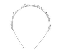 Veemoon Diadema Retro De Gemas Para Mujer Aro De Pelo De Metal Forma De Accesorios De Boda Para Dama De Honor Para Ceremonia De Novia