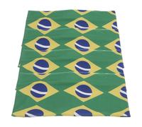 Veemoon Diademas Anchas Elásticas Bandera de Brasil para Mujer y Niñas, 4 Unidades, Accesorios Cabello Deportivos, Absorbentes de Sudor, Ideales para Día del Partido y Uso Diario