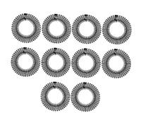 Veemoon Diademas De Peine Elástico Circular Plástico Flexible 10 Unidades Tamaño Ajustable Para Mujeres Cuidado Del Cabello Gimnasio Ducha Maquillaje