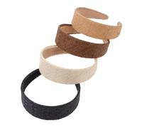 Veemoon Diademas De Rafia Espuma 4 Piezas Tamaño Único Diademas Decorativas Aros Cabello Para Mujer Uso Diario Acompañamiento Casual