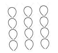 Veemoon Diademas De Resorte Negras 12 Piezas Tamaño 7 Cm Para Mujer Accesorios De Disfraz Diademas Para Halloween Fiestas y Manualidades