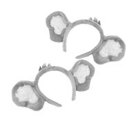 Veemoon Diademas Orejas de Koala de Felpa Suave, 2 Unidades, Accesorios para Fotomatón y Disfraz de Animal del Zoológico, Aro de Pelo para Fiestas y Eventos, Diseño Unisex para Niñas