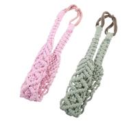 Veemoon Diademas para Mujer de Ganchillo Bohemias Elásticas, 2 Piezas, Hechas de Hilo de Algodón Poliéster, Flexibles y Rápidas de Poner para Deportes y Entrenamiento