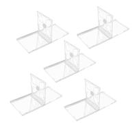 Veemoon Disco De CD De 5 Piezas Estuches De CD Transparentes Joyeros para Cds Fundas De CD De Plástico Estuches De Joya Transparentes Estuches De CD Cuadrados Soporte De Almacenamiento De