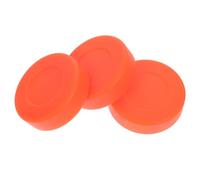 Veemoon Discos de Hockey sobre Patines Naranjas 3 Piezas Dureza Ajustable y Superficie Mate para Entrenamiento al Aire Libre y Juego Profesional