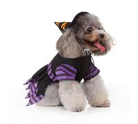 Veemoon Disfraz De para Perros - Ropa De Halloween Creativa para Mascotas con Sombrero - Ideal para Caniches Toy y Otras Pequeñas En Fiestas y Celebraciones