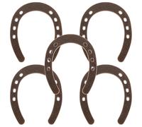 Veemoon Esculturas de Herraduras Colgantes para Decoración de Bodas y Celebraciones 5 Piezas de Aleación de Zinc Dorada Adornos de Pared Resistentes y Duraderos