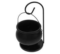 Veemoon Esencial Estilo Caldero para Halloween Soporte de Hierro Colgante con Quemador de para Aromaterapia Calentador de Cera para Velas y Fragancias para Dormitorio y Yoga