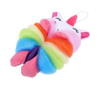 Veemoon Esponja Baño Infantil Malla Con Diseño De Animales Caricatura Bola De Ducha y Esponjosa Para Niño Niña Esponja Unicornio Divertida y Colgante Herramienta De Baño Para Bebés