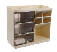 Veemoon Estante de Almacenamiento de Cosméticos con Prueba de Polvo Organizador de Maquillaje para Tocador y Encimera de Baño para Lápiz Labial y Productos de Cuidado Piel