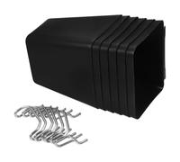Veemoon Estante de Almacenamiento para Tablero Perforado 6 Piezas Organizador de Pared Negro con Agujeros de 16 CM Contenedor y Canasta para Garaje Taller y Escritorio Kit Modular