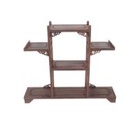 Veemoon Estante de Exhibición de Madera de Pollo Alas Soporte Decorativo de Escritorio en Forma de Árbol Estantería Antigua para Curiosidades y Adornos Gabinete de Almacenamiento para