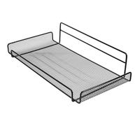 Veemoon Estante de Pared Negro Grande para Router WiFi sin Perforaciones Soporte Metálico Resistente para Dispositivos Electrónicos Estante Flotante para Organización en Hogar y Oficina