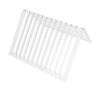 Veemoon Estante Triangular para Libros y Cds De Metal 12 Ranuras 20,8x20x12 Cm Organizador De Escritorio para Archivos y Discos De Vinilo Oficina Hogar