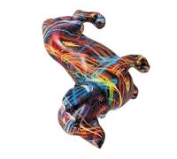 Veemoon Estatua Decorativa de Perro Salchicha Resina con Diseño Moderno y Colores Brillantes Adorno Compacto para Hogar Oficina y Sala