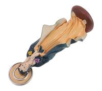 Veemoon Estatua Pequeña Virgen María Resina Mini Escultura Religiosa para Decoración de Escritorio Figura Católica para Iglesia y Hogar Adorno Navideño Espiritual