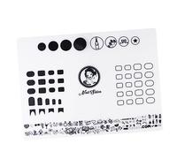 Veemoon Esterilla De Silicona Para Uñas Almohadilla Para Estampación Guía De Pegatinas Protector De Mesa Fácil De Doblar y Almacenar