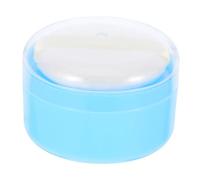 Veemoon Estuche Para Borlas De Talco Para Bebés Portátil Con Diseño Práctico y Borla Esponjosa Suave Para Aplicar Talco Corporal Después Del Baño, Adecuado Para Cuidado Diario Del Ñiño