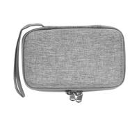 Veemoon Estuche para Disco Duro Gris Pequeño Bolsa de Almacenamiento para Disco Duro para Viajar y Almacenar Cables y Accesorios Electrónicos