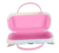 Veemoon Estuche para Gafas de Unicornio con Asa Soporte para Gafas Peluche Protección Anti-Colisión Portátil para Niñas