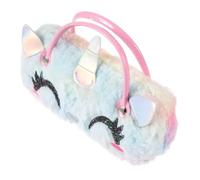 Veemoon Estuche para Gafas de Unicornio de Peluche con Portátil Anticolisión para Niñas para Exterior Diseño Bonito