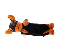 Veemoon Estuche para Lápices De Felpa Grande para Niñas, Color Negro, Diseño De Perro Adorable, Ligero y Portátil, Cremallera Resistente, Adecuado para Escuela y Dibujo Al Aire Libre